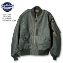 BUZZRICKSON'S バズリクソンズ BR14870 Type L-2B “SKYLINE CLOTHING CORPORATION” メンズ ミリタリー ジャンパー ブルゾン 空軍 セージグリーン アウター 日本製