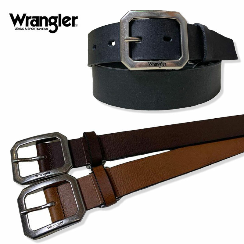 Wrangler ラングラー 牛革 帆型バックル レザーベルト 本革 牛革 カット可能 日本製 WR3536 ブラウン ブラック ダークブラウン 通販 通信販売 黒 茶色 チョコ 日時指定不可商品