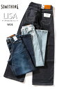 【即日/裾上げ無料】SOMETHING サムシング レディース ワイド フレア デニム リサ ワイド パンツ LISA WIDE 美脚 ストレッチ パンツ 大人...