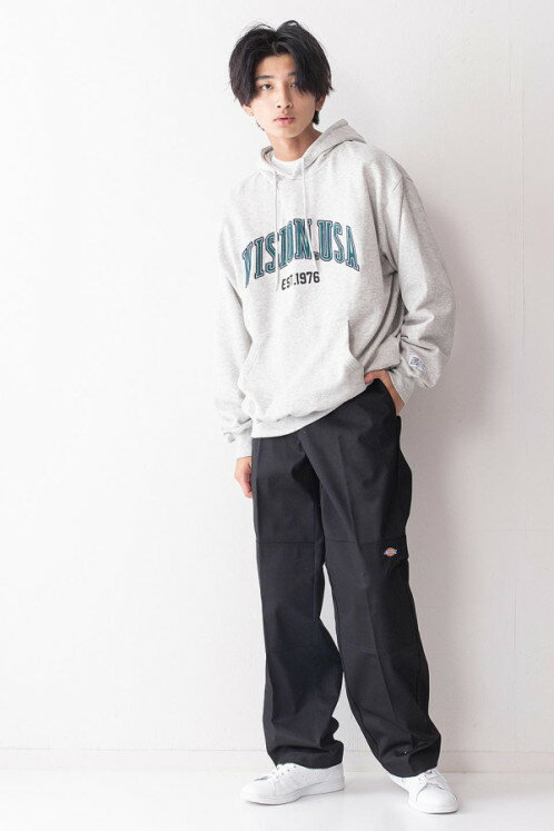 ディッキーズ Dickies ダブルニー ワイドパンツ 14788812 メンズ ボトムス チノパン ワークパンツ ストリート 作業着 作業服 おしゃれ ブラック 黒 ベージュ