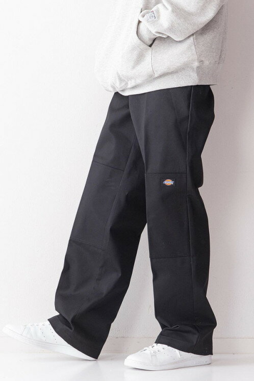 ディッキーズ Dickies ダブルニー ワイドパンツ 14788812 メンズ ボトムス チノパン ワークパンツ ストリート 作業着 作業服 おしゃれ ブラック 黒 ベージュ