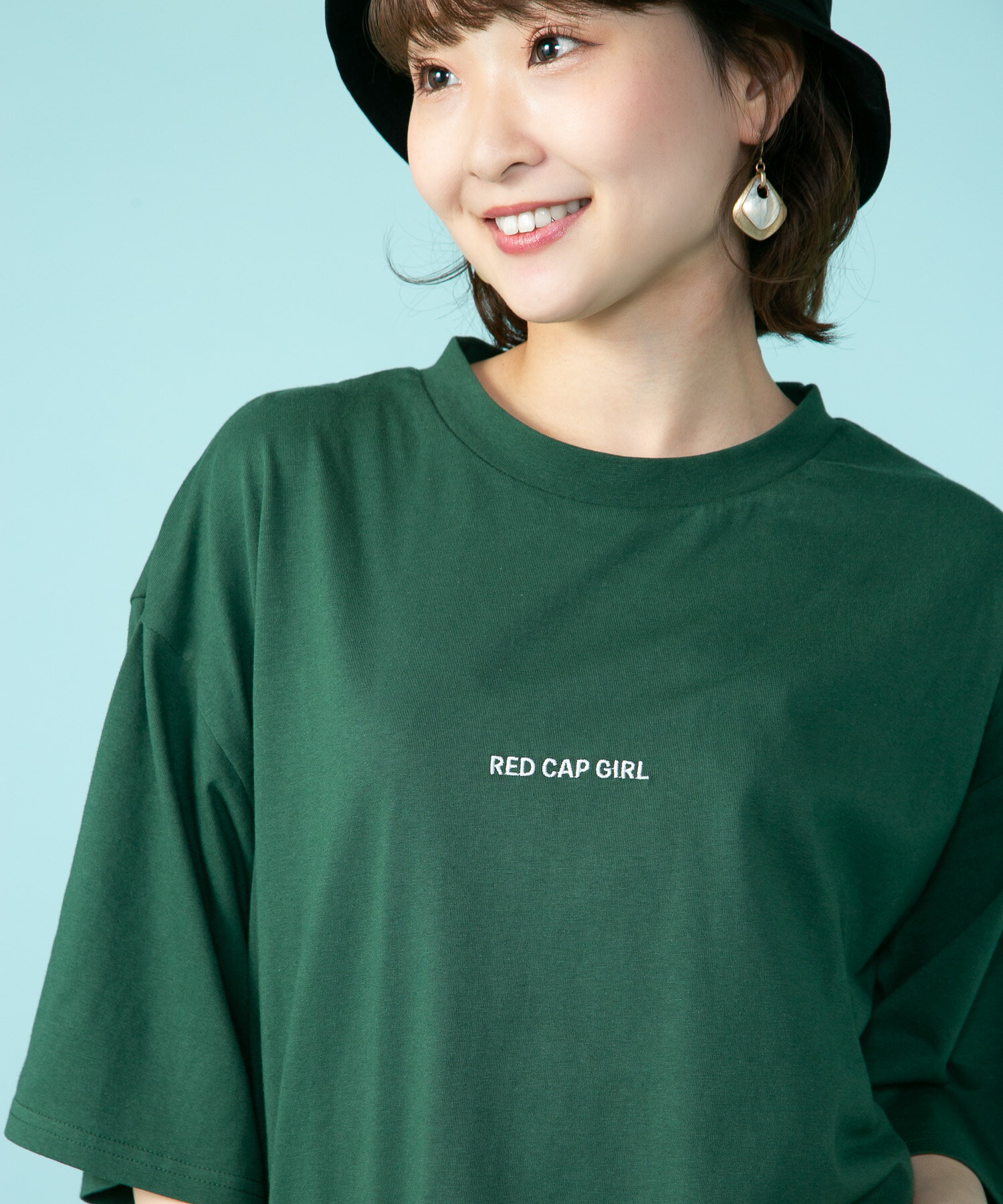 UNIIT RED CAP GIRL バック プリント ビッグシルエット 半袖 Tシャツ ユニット メンズ レディース 男女兼用 ビッグT 綿100％ コットン