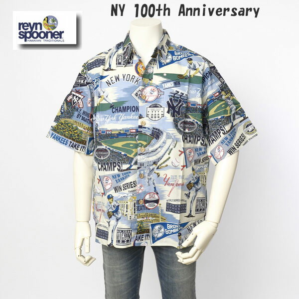 reynspooner CXv[i[ YANKEES L[X MLB AnVc nCA Scenic Aloha Shirt Rbg100