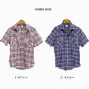 kearney house カーニーハウス 23003 ツーフラップ ポケット チェック ウエスターン シャツ 半袖 コットン100%