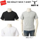 ヘインズ HANES BEEFY Tee ビーフィー　RIB HENLEY NECK リブヘンリーネックTシャツ HM1-T103