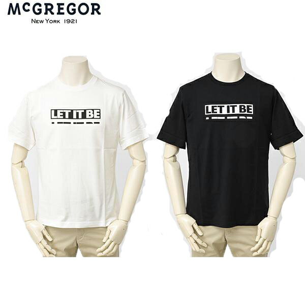 McGREGOR マックレガー BEATLES コラボ ドラゴン刺繍入り LETITBE ロゴ Tシャツ 綿100%
