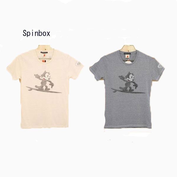 spin box スピンボックス 23255 コラボ Felix Surf Tee アメリカンキャラクター フェリックス サーフ