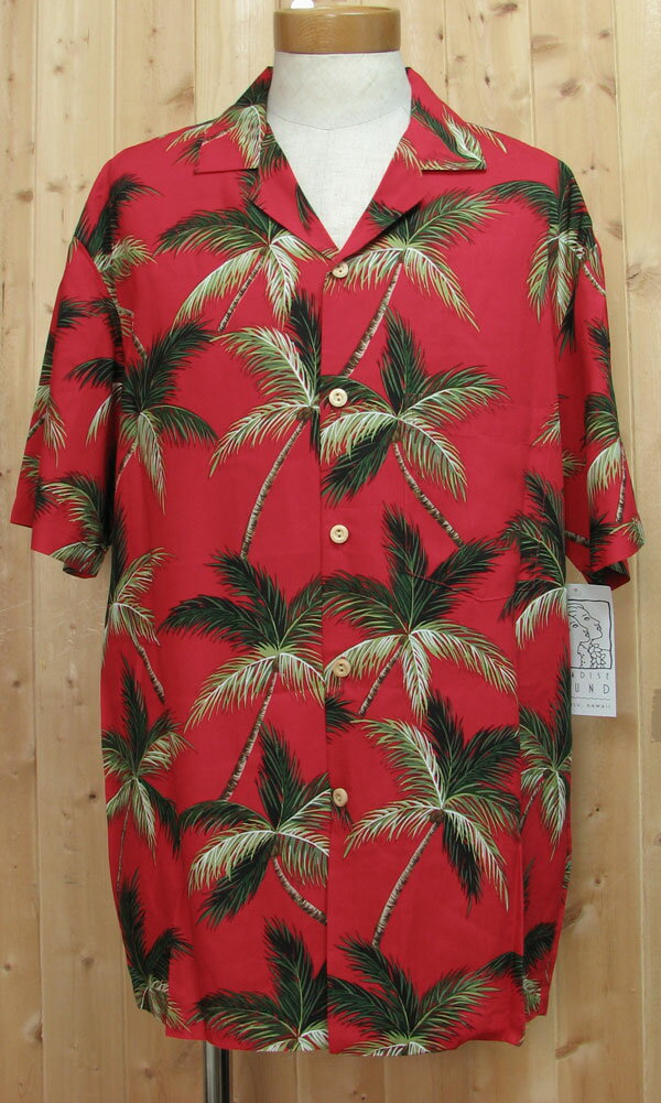 ALOHA coconut-tree メンズアロハ　パラダイスファンド USA Hawaiian ハワイの老舗 アロハシャツ ブランド Paradise Found Aloha Shirts ココナッツボタン