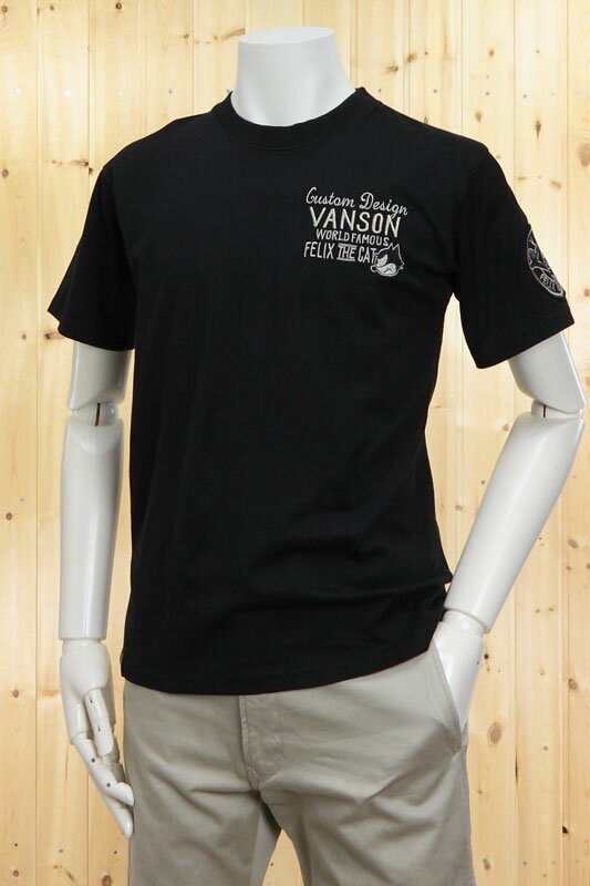 VANSON バンソン フィリックスコラボＴシャツ 黒 XL 新品