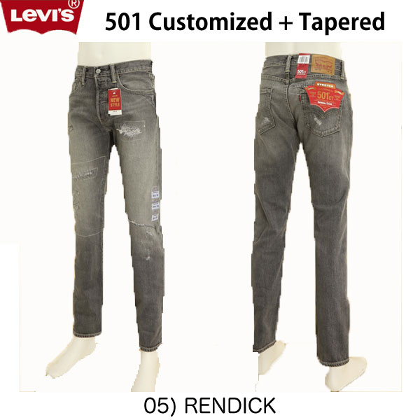 LEVI 039 SB リーバイス 501CT 28894-00 05)RENDICK CUSTOMIZED TAPERD クラッシュリメイクブラックライトユーズド ストレッチデニム