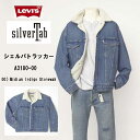 リーバイス Levi's リーバイス シルバータブ a3180-00 00 SILVER TAB アウター シェルパ トラッカー ジャケット ミディアムインディゴ ストーンウォッシュ 裏地ボア素材 保湿性 ボアジャケット トラッカー Gjジャン プラッシュシェルパ 防寒 アウター