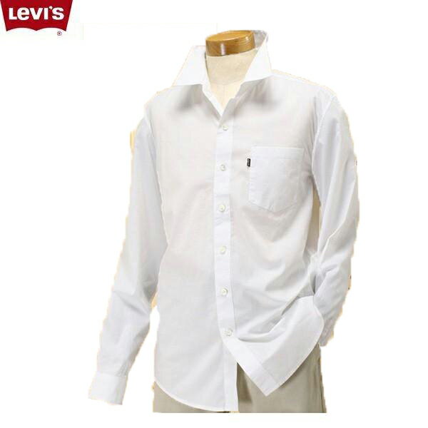 LEVI’S リーバイス 65321-00 01）ホワイト Red Tab Seasonal Shirt ライン・1ポケットシャツ シングルニードル　ポプリン　綿100％