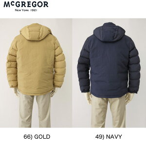 50％OFF SALE McGREGOR 111131603 マクレガー メンズ ダウンジャケット ショート ステッチレス ダウン ジャケット 49)NAVY 66)GOLD 96)KHAKI