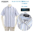 McGREGOR マクレガー Cool Max 111165101 メンズ 半袖サッカーシャツ トップス カジュアルシャツ 半袖シャツ ストライプ クールマックス クールアンドドライ
