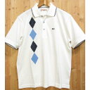 McGREGOR マクレガー 鹿の子半袖ポロシャツ アーガイル柄 カジュアル スポーツ ゴルフ メンズ 紳士半袖シャツ 涼しい 父の日 プレゼント