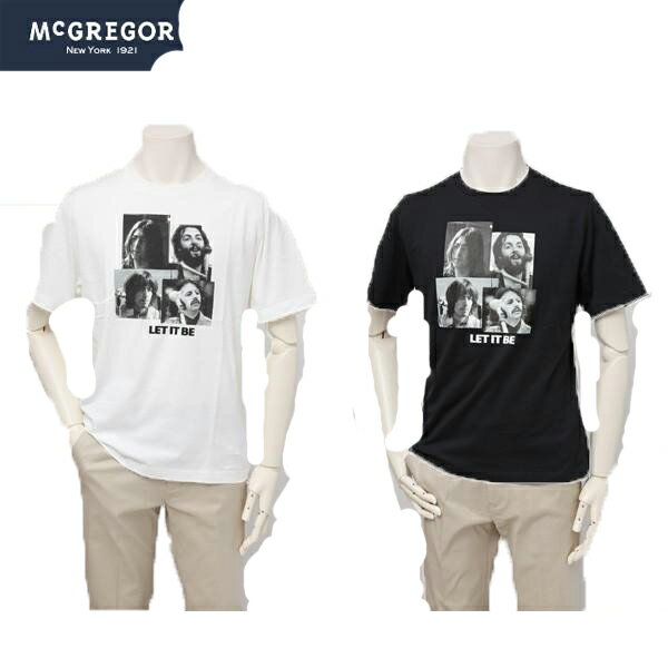 McGREGOR マックレガー BEATLES Let It Be ビートルズコラボTシャツ ビートルズプリントTシャツ 綿100％