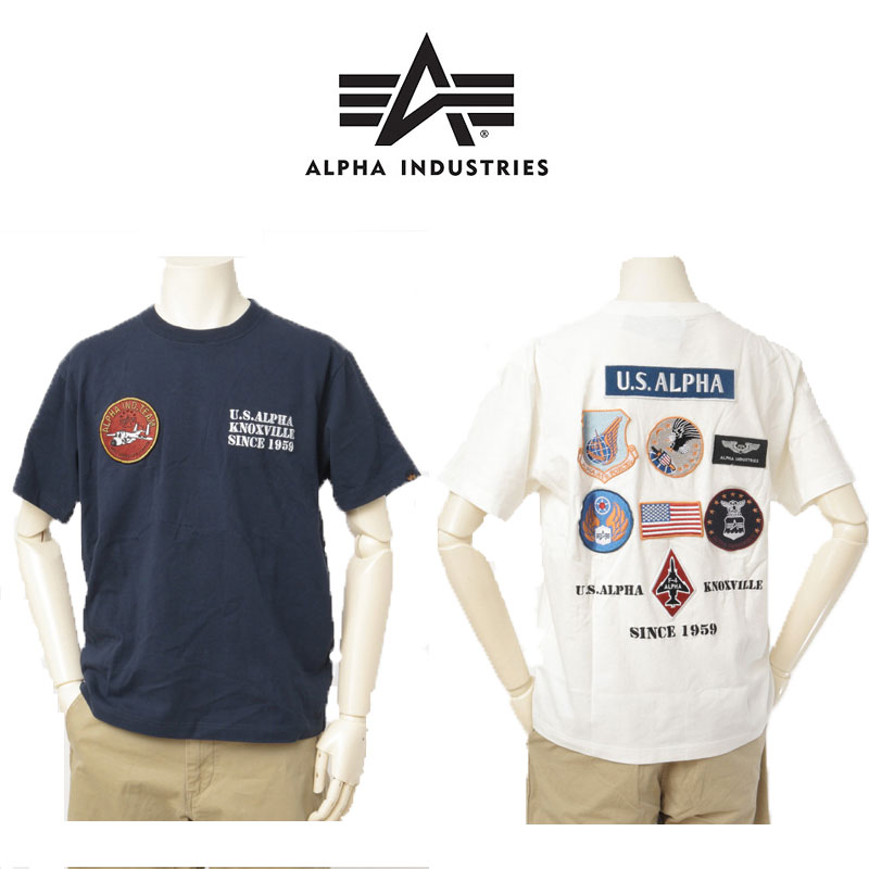 Alpha Industies アルファインダストリーズ TC1572 半袖 バッジシャツ ミリタリーシャツ