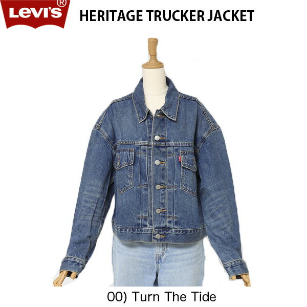 Lady Levi's（リーバイス) ヘリテージトラッカージャケット 36757-0000 リラックスフィットスタイル 綿79％ リヨセル21％ 00)Turn The Tide
