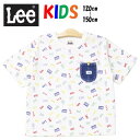 20%OFF SALE セール Lee リー キッズ デニムポケット LK0757-518 半袖 Tシャツ 120cm 130cm 140cm 150cm 子供服 男の子 女の子 半袖Tシャツ ポケT 胸ポケット マルチロゴ 総柄