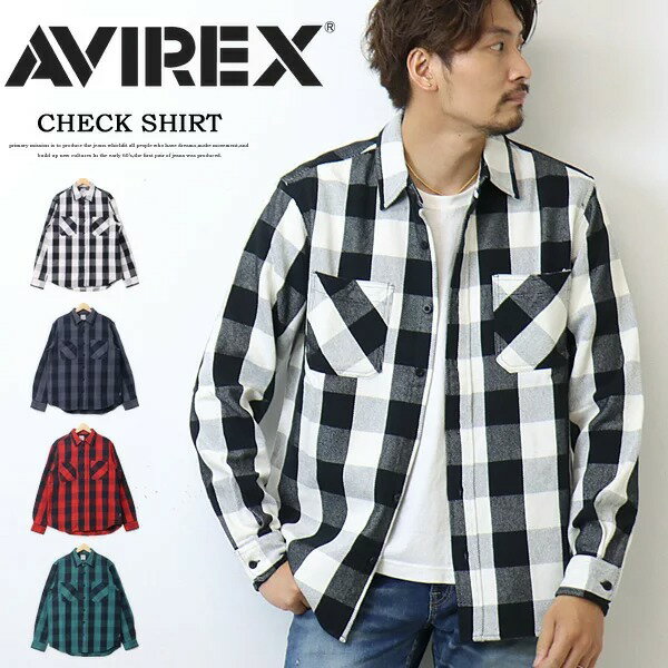 楽天市場】AVIREX アビレックス チェックシャツの通販 楽天市場】AVIREX アビレックス チェックシャツの通販