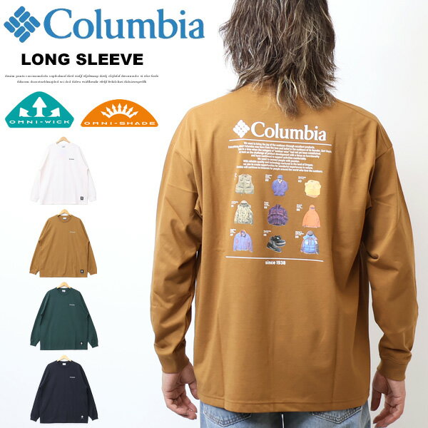 Columbia コロンビア ロストブルックロングスリーブグラフィックTシャツ バックプリント 長袖