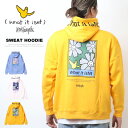 What it isNt ART BY MARK GONZALES マークゴンザレス デイジー バックプリント スウェットパーカー フーディ プルパーカー 裏起毛 メンズ 送料無料 2H7-64347(4)