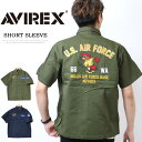 アヴィレックス AVIREX アヴィレックス 半袖シャツ ミリタリーシャツ 783-3123019 OG-107 66th WEAPONS SQUADRON メンズ アビレックス 送料無料