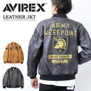 アヴィレックス 10%OFF SALE セール AVIREX アヴィレックス MA-1 レザージャケット エイジドレザー 783-3250079 ウエストポイント シープレザー 革ジャン メンズ ライトアウター ブルゾン アビレックス 送料無料