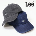 10%OFF 2025年モデル セール Lee リー ミニロゴ刺繍 デニム ベースボールキャップ メンズ レディース ユニセックス キャップ 帽子 送料無料 L...
