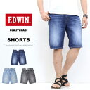 10%OFF 2025年春夏 セール EDWIN エドウィン ベーシック ショートパンツ ショーツ ハーフパンツ デニム ジーンズ メンズ 送料無料 EMS00...