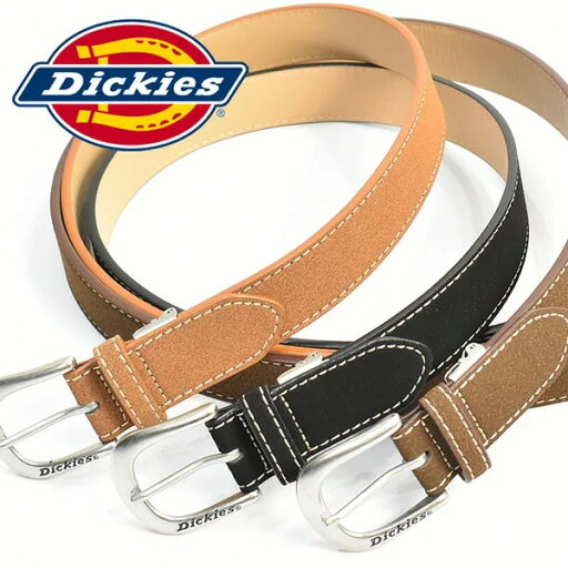 Dickies ディッキーズ スエード調 ステッチ PUレザーベルト DS0360C メンズ レディース ユニセックス カット可 Dickies ディッキーズ スエード調 ステッチ PUレザーベルト DS0360C メンズ レディース ユニセックス カット可