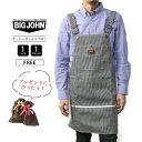 BIG JOHN ビッグジョン エプロンデニム おしゃれ 保育士 キッチン カフェ店員 ガーデニング DIY 料理 介護士 ソムリエ 飲食店 家庭菜園 農業 メ...