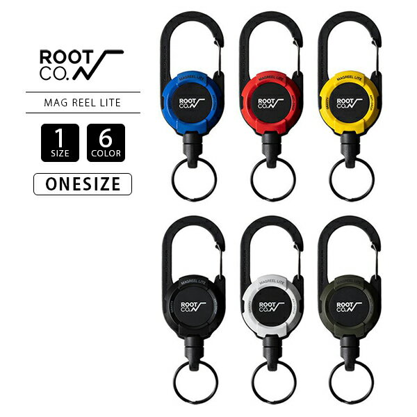 【クロネコゆうパケット可 送料290円】ROOT CO カラビナ ルート キーホルダー 釣り 登山 アウトドア リール MAG REEL LITE GMRL