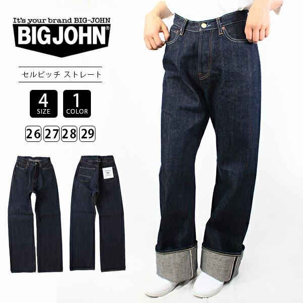 ビッグジョン デニム ジーンズ BIG JOHN ストレート レディース セルビッチ LH509J-001