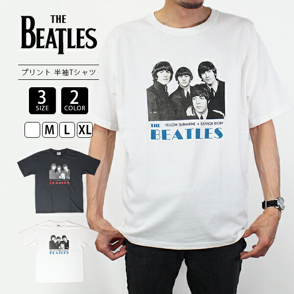 【送料無料】THE BEATLES Tシャツ ザ ビートルズ Tシャツ YELLOW SUBMARINE ELEANOR RIGBY プリント 半袖 1515019