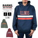 【送料無料】BARNS OUTFITTER バーンズアウトフィッターズ パーカー ATHLETIC PULL PARKA ILLINOIS BR-22442