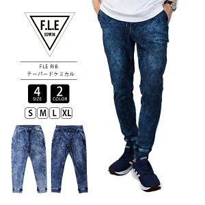 ̵EDWIN ѥ ɥ FLE F.L.E INDIGO RIB ơѡ ߥ륦å ES738-1 0512