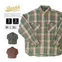 BARNS OUTFITTER バーンズアウトフィッターズ ネルシャツ 長袖シャツ クラシック ヴィンテージ アメカジ BR-23330 1208