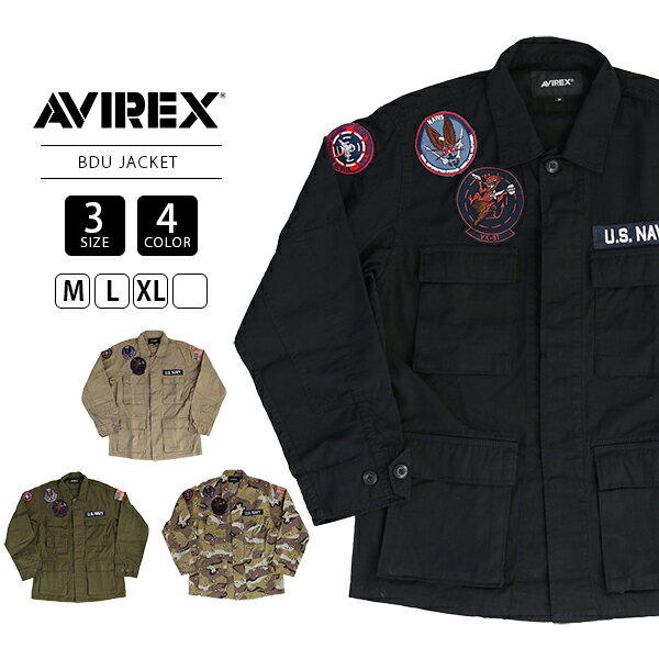 AVIREX アヴィレックス アウター ミリタリージャケット COTTON RIP STOP BDU JACKET VX-31 7833155001A 0126