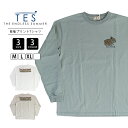 TES Tシャツ テス 長袖 Tシャツ The Endless Summer TES SAFARI TOUR LONG SLEEVE T-SHIRT ロンT 24374313 長袖トップス ロンT シンプル 胸プリント バックプリント アメカジ カジュアル プリントT