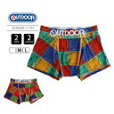 【クロネコゆうパケット可 送料290円】OUTDOOR ボクサーパンツ メンズ アウトドアプロダクツ ボクサーパンツ 下着 メンズ おしゃれブランド 派手 下着 男性 DE7011B111 0329