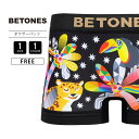 【クロネコゆうパケット可 送料290円】ビトーンズ BETONES ボクサーパンツ メンズ ショーツ 下着 ジャングル 派手 ボクサーパンツ ショーツ シームレス おしゃれ TEMP001 0426