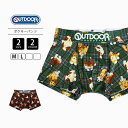 【クロネコゆうパケット可 送料290円】OUTDOOR ボクサーパンツ メンズ アウトドアプロダクツ ボクサーパンツ 下着 猫 ネコ ねこちゃん 総柄 チェック DF3011B107 1220