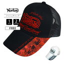 【ラスト1点】Norton ノートン メンズ キャップ 帽子 メッシュキャップ カジュアル ドッグロゴ バイカー バイクファッション アメカジ 251N8701...