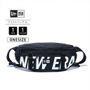 NEW ERA ニューエラ ファッション 小物 バッグ ウエストバッグ ブラック 肩掛け 2L プリントロゴ カジュアル 旅行 デイリー使い フェス アウトドア 14521296 0801(4)