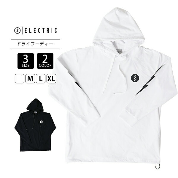 ELECTRIC エレクトリック トップス パーカー 長袖 ICON LOGO DRY HOOD UVカット 吸水速乾 接触冷感 アイコンロゴ シンプル フィッシング E25SU05 0905