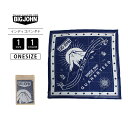 BIGJOHN ビッグジョン ファッション 小物 INDIGO BANDANA インディゴ バンダナ 抜染プリント ハイクオリティ 富士山 プレゼントにも VB...