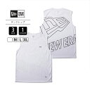 NEW ERA ニューエラ トップス タンクトップ テック生地 パフォーマンスアパレル Outline Logo ホワイト ノースリーブ UVカット レギュラーフィット 14410167