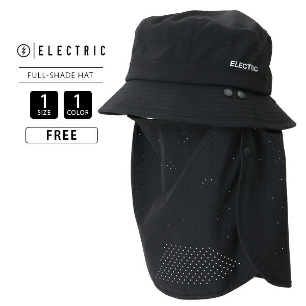 樂天商城 - ELECTRIC エレクトリック メンズ グッズ 小物 ハット 帽子 FULL SHADE HAT フルシェードハット メッシュ付き 日焼け対策 日焼け防止 稲妻ロゴ シンプル E26SC05