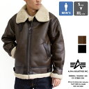 アルファインダストリーズ ジャケット メンズ 【SALE!!】 【 ALPHA INDUSTRIES アルファインダストリーズ 】 B-3 フェイクムートン ジャケット TA1548 / メンズ レディース ミリタリー アウター 防寒 フライトジャケット クリスマス TA1548-225 2023AW